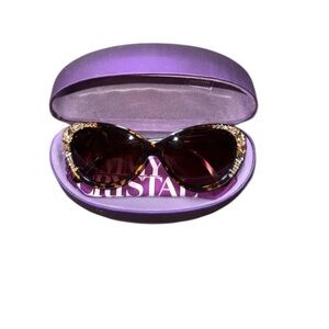 Jimmy Crystal New York Tortoise Acetate Frame with Swarovski Elements